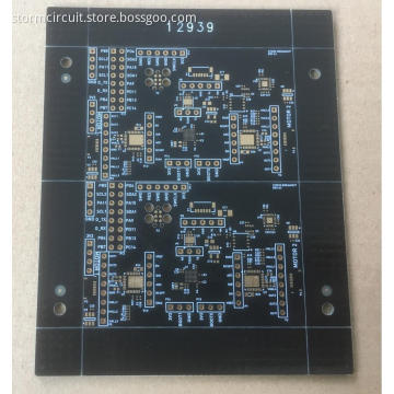 2 layer black solder via in pad PCB